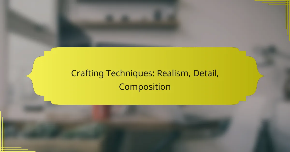 Crafting Techniques: Realism, Detail, Composition