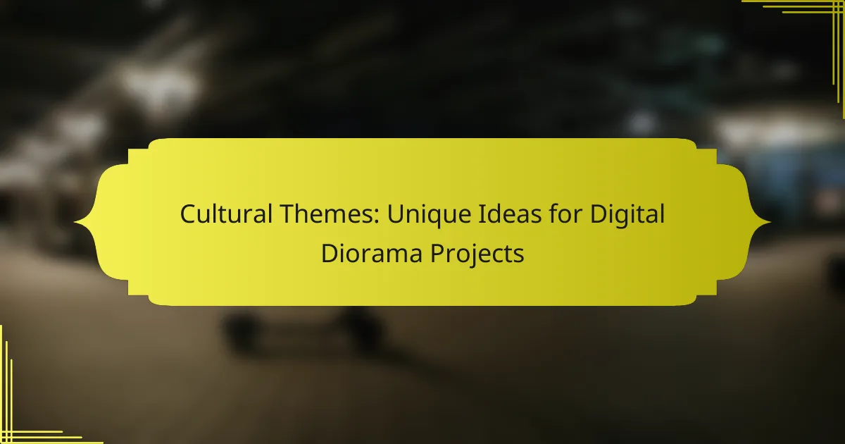 Cultural Themes: Unique Ideas for Digital Diorama Projects