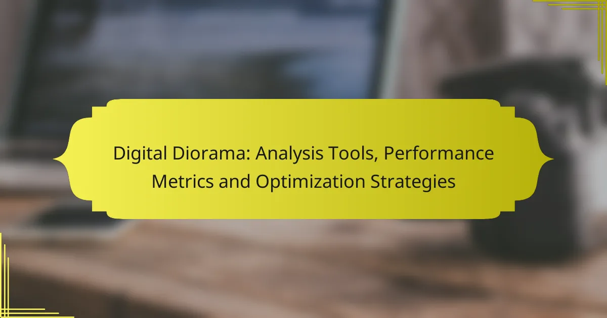 Digital Diorama: Analysis Tools, Performance Metrics and Optimization Strategies
