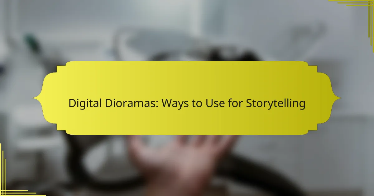 Digital Dioramas: Ways to Use for Storytelling