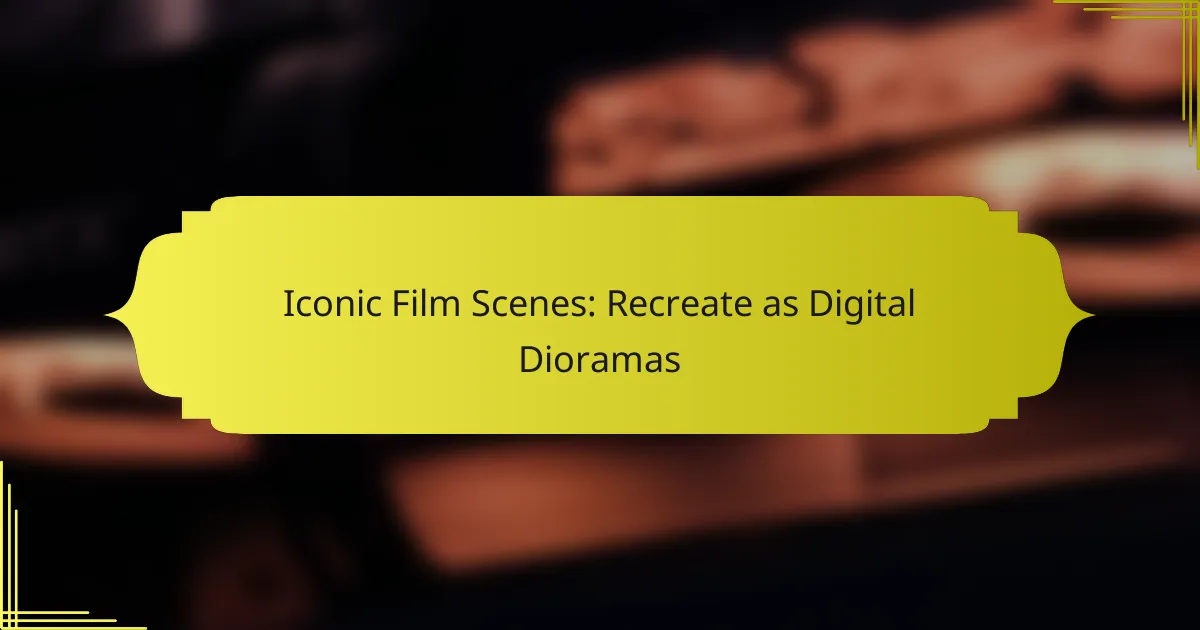 Iconic Film Scenes: Recreate as Digital Dioramas