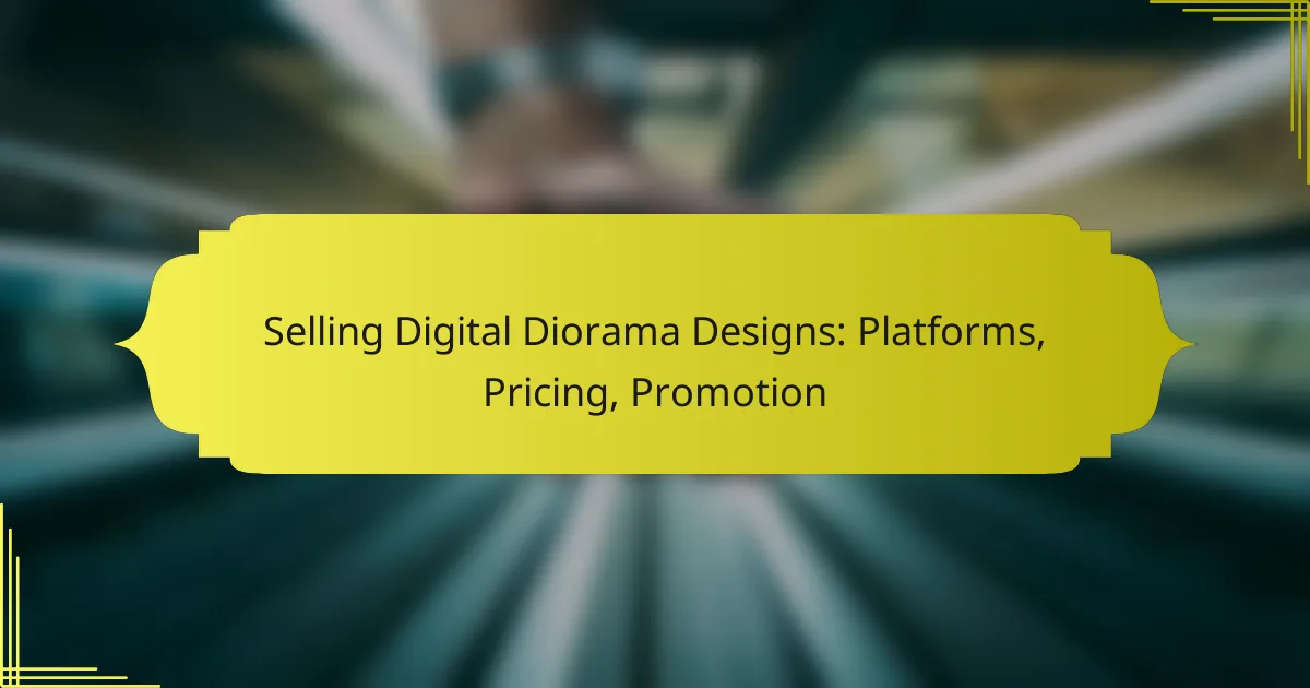 Selling Digital Diorama Designs: Platforms, Pricing, Promotion